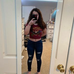 PacSun ripped jeggings (dark wash)